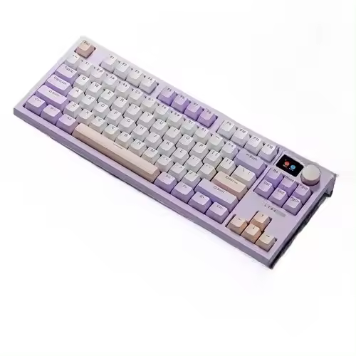 Teclado Mecánico Gaming LT84 - Bluetooth Inalámbrico, Retroiluminación RGB, Pantalla LCD a Color, Interruptores Hot-Swap, 3 Modos de Conexión, Compatible con PC, Portátil, Tablet y Móvil - 1