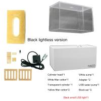 Acuario De Mesa 1.5L Mini Para Betta Peces Con Filtro Y Bomba De Aire USB Luz LED Decoración Marina Sin Contener Químicos Originales En China - details 0