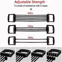 Juego De Entrenamiento Corporal Completo Con Expansor De Pecho Y 5 Cuerdas De Resistencia Removibles Para Pilates Push Ups Y Entrenamiento Muscular - details 4