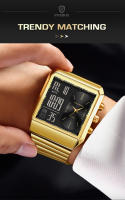 Reloj Militar FOXBOX Para Hombre De Lujo Cuadrado Digital Resistente Al Agua Y Shock Con Display LED Y Cuarzo Moda Deportiva - details 2