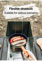 Aluminio Protección Contra Viento Para Estufa De Gas 10 Placas De Cocina Al Aire Libre Camping Picnic Antiviento Protector De Hogar Para Tres a Cinco Usuarias - details 7