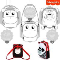 Mochila termica infantil de oso panda 3 en 1 FISHER PRICE, mochilas de guarderia y preescolar, bolsa termica infantil para bebes ARDITEX - details 3