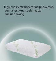 Almohada De Adulto Para Un Solo Usuaria Almohada De Memoria De Bambú Con Rebound Lento Diseño Invisible De Cremallera Relleno De Espuma De Algodón Espacioso Para Protección - details 5