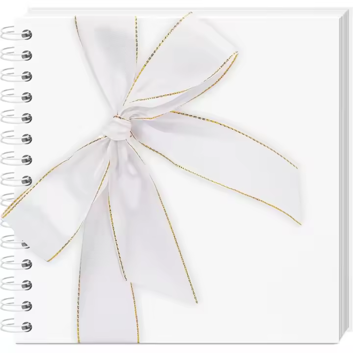 Vienrose Álbum de Fotos, 20,5 x 20,5 cm DIY Scrapbook, Álbum de recuerdos con 40 páginas, cubierta de cartón con 3 pegatinas en las esquinas, ideal para viajes y bodas, - 1