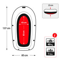 INTEX BARCO HINCHABLES,BARCO EXPLORER PRO 50, 137X85X23 CM  tiene 3 cámaras de aire más otra cámara auxiliar primera calidad y alta resistencia  incorpora cuerda de sujeción y asa en la proa para facilitar el transporte en el agua CALIDAD DE CONFIANZA - details 4