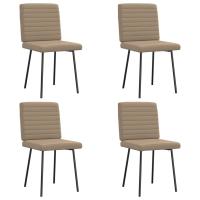 vidaXL Sillas de comedor 4 unidades cuero sintético en color Blanco/Capuchino/Gris y más | cómodas modernas ergonómicas para comedor cocina salón hogar - details 1