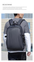 Mochila Para Hombre Impermeable De Gran Capacidad Estilo Casual Con Compartimento Para Computadora Mochila De Viaje Negocios Y Estudiante - details 15