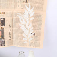 5pcs Hojas De Sauce Realzadas Con Flores De Seda Verdes Para Decoración De Hogar Jardín Vaso Decoración De Boda Y Fiesta - details 4