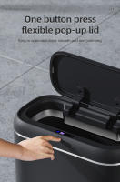 Basurero Inteligente Automático 14L Para Baño Con Sensor Largo Delgado Y Cubierta a Prueba De Agua Bin De Basura Recargable Para El Hogar - details 9
