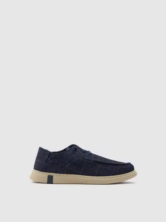 Deportivo estilo náutico en tejido de lona denim lavado INSIDE - 1