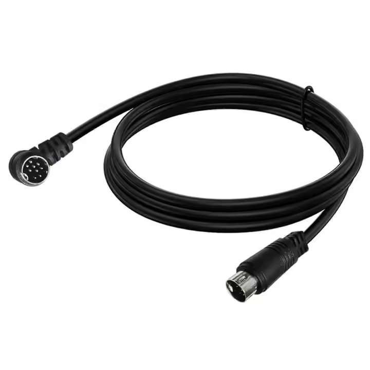 Cordón del estruendo del alambre del cable 9Pin del vídeo de S mini para altamente la transmisión auditiva y video con la cabeza recta/del codo - 1