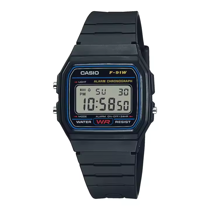 CASIO-Reloj Digital Casio F91W-1YER Original CON CAJA Nuevo, reloj unisex. - 1
