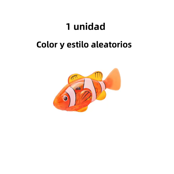 Pequeños Peces Electrónicos De Simulación Para Niños Juguetes Para Bañarse Que Nadan Y Emiten Luz Mientras Juegan En El Agua - 1