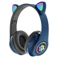 Auriculares Bluetooth Con Orejas De Gato Lindo LED Flash Stereo Plegables Inalámbricos Con Micrófo TF FM Para Niñas Regalos De Niños - details 12