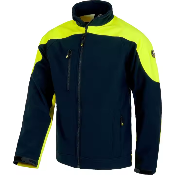 WorkTeam Cazadora Softshell de Trabajo con Alta Visibilidad | Resistente al Viento y al Agua | Bolsillos Interiores | Marca Workteam - 1
