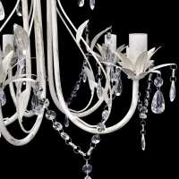 vidaXL Lámpara colgante araña de cristal elegante 5 bombillas - details 2