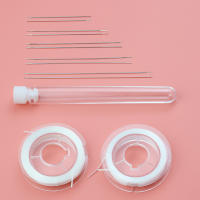 Kit DIY 10pcs Agujas De Punto De Ojo Grande Curvadas Para Perlas Y Cuerdas Elásticas Herramientas Para Fabricación De Joyas - details 4