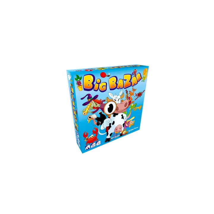 2Tomatoes Games | Big Bazar | Juego de Mesa | Juego de Cartas | Agilidad y Reflejos | Prueba tus Habilidades | Identifica Patrones y Encuentra Respuestas | 2-6 Jugadores | Español | Temática: Animales | Edad Mínima: 6 Años | Tiempo Partida: 10-15min - 1