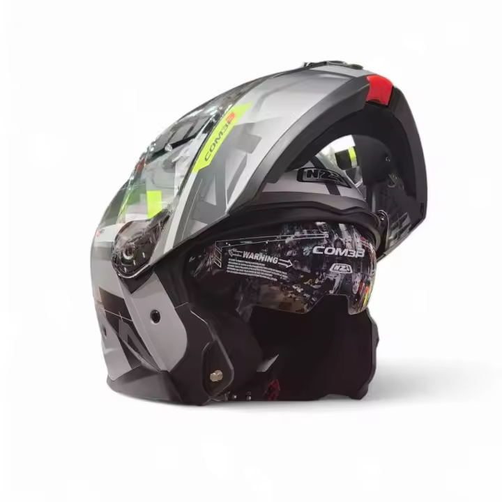 Casco Modular NZi Combi 3 DUO Metric Nardo Grey Blanco 22.06 - 1