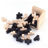 Rompecabezas 3D Cubo Luban Juguete Educativo De Madera Interlocking Para Niños Juego De Desarrollo Cerebral Regalo Para Niños - details 8