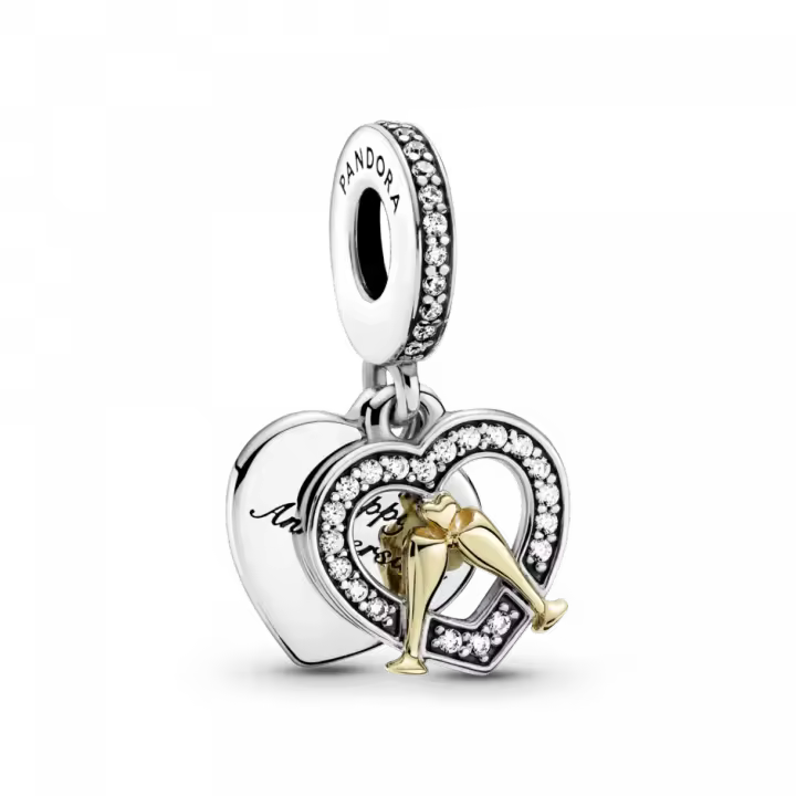 Charm feliz aniversario Pandora 799322C01 plata - 1