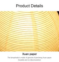 Lámpara De Mesa LED Estilo Japonés Para Sala De Estar Y Dormitorio Luz De Papel De Arroz Iluminación Creativa Para Decoración Del Hogar Y Estudio - details 7