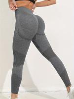 Leggings Para Mujer Levantador De Glúteos Gimnasio Yoga Pantalones Scrunch Elasticidad Cintura Material Nylon Sin Bolsillos - details 2