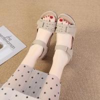SP Sandalias de mujer de nuevo estil con Tacones de cuña, Suela Gruesa con Velcro, Talla big, sandalias de una Tira en stock, - details 41