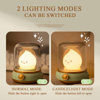 Luz De Noche LED De Keroseno Luz De Vela Sin Llama Recargable Por USB Con Dos Modos Luz De Camping Dimmable Para Decoración De Dormitorio - details 6
