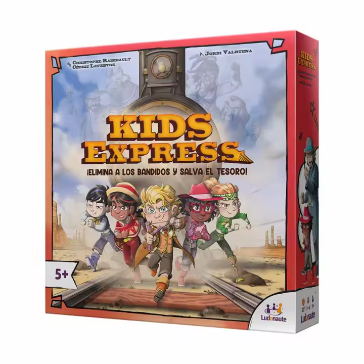 Kids Express. ¡Elimina a los bandidos y salva el tesoro!, un juego de mesa editado por Asmodee - 1