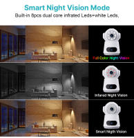 Cámara Interior 8MP Con Vigilancia De Tarjeta SIM 4G Intercomunicador De Voz Bidireccional Seguimiento Automático De Cuerpo Visión Nocturna En Color Para Seguridad Doméstica - details 7
