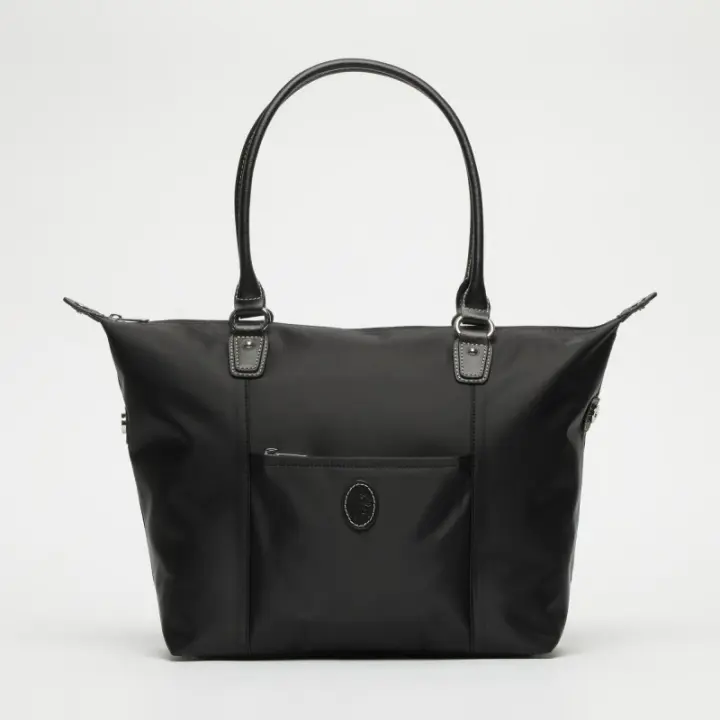EL POTRO: BOLSO TOTE MUJER DE LONA/PIEL 3701-PARIS-NEGRO El Potro - 1