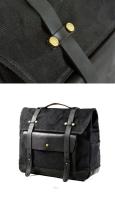 Bolsa De Silla Retro Para Motocicleta Impermeable Gran Capacidad Bolsa Lateral De Motocicleta De Lona De Cera Vintage - details 9