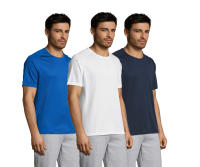 Pack de 3 Camisetas Deportivas para Hombres MARNAULA - Blancas, Azules y Marino - details 1