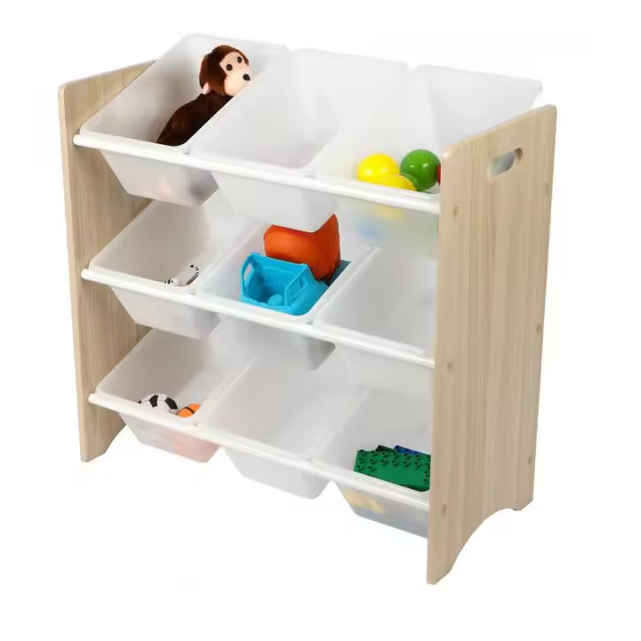 ARISE SHOP-Mueble almacenamiento para niños Juegos, juguetes con 9 casilleros H.60 x W.64 x D.29.5 cm - 1