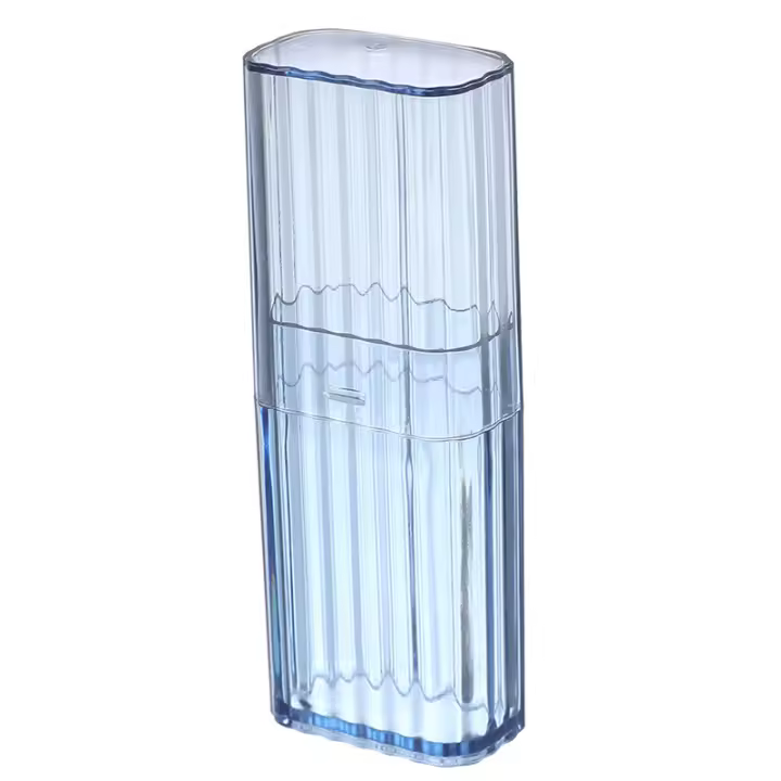 Alojamiento de púas de acrílico - Soporte para hisopos transparent Caja para hisopos de viaje - 1