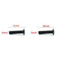6Pcs Tornillos De Fijación M5 20/22/25mm M6 Hilo Izquierdo Para Adaptador De Rosca De Taladro 1/2''UNF 3/8''UNF - details 1