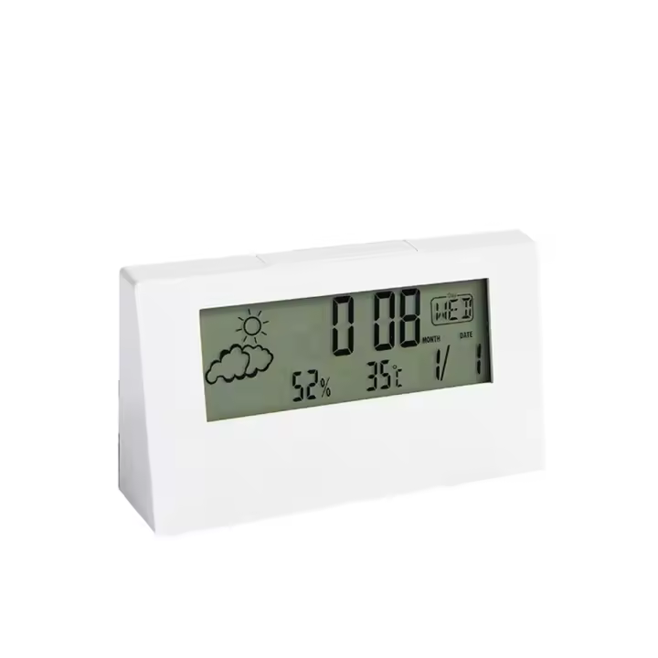 Termómetro Y Higrómetro Digital LCD Con Alarma Para Hogar Multifuncional Para Niños Y Estudiantes Medidor De Temperatura Y Humedad Con Pantalla De Alarma - 1