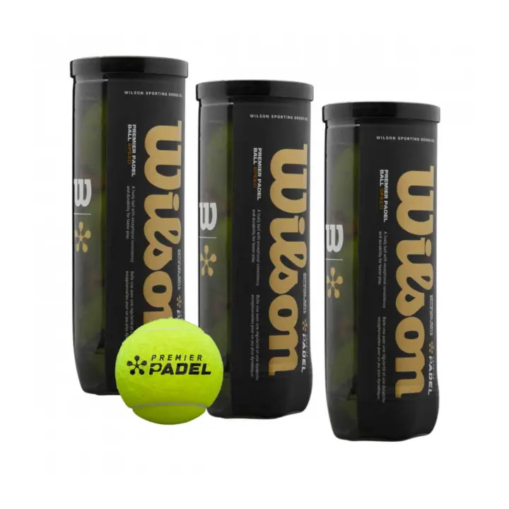 Bote de 3 pelotas Wilson Premier Padel Speed - (Packs o Cajón completo) - 1