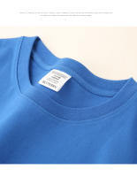 Camiseta De Algodón Puro De Manga Larga 260g Para Hombre Estilo Casual Cuello En V Solido Para Otoño E Invierno Top Suelto Para Pareja - details 12