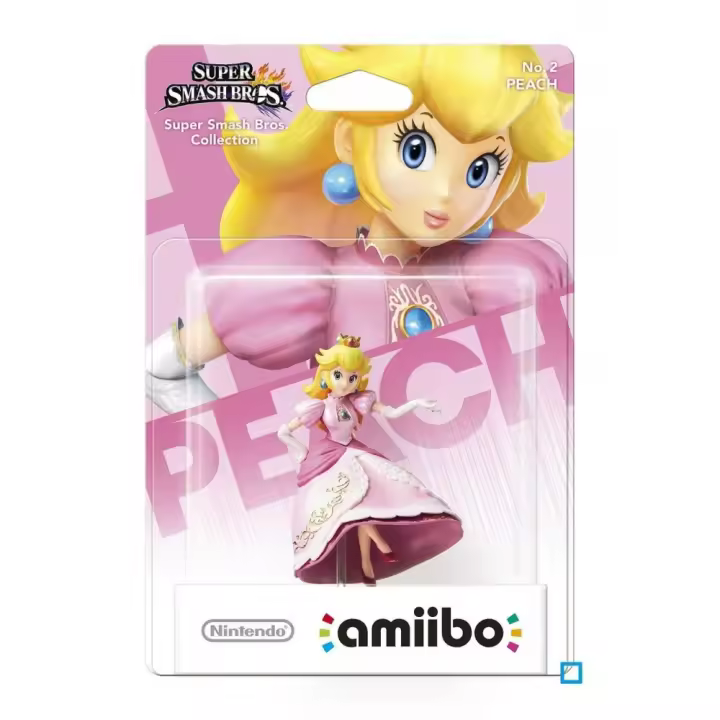 FIGURA AMIIBO PEACH SUPER SMASH BROS. COLLECTION NUMERO 2 - 1