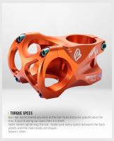 RYET 45mm Perilla Bicicleta MTB CNC 31.8mm Soporte De Manillar Ultraligero 0 Grados Elevación FR AM Enduro 28.6mm Steerer Piezas De Bicicleta De Montaña - details 6