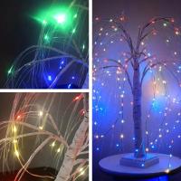 Lámpara De Ramas De Sauce 192LED Con Batería Y USB Dual Uso 8 Modos Luz De Árbol DIY Para Decoración De Hogar Navidad Cumpleaños Bodas Fiesta - details 4