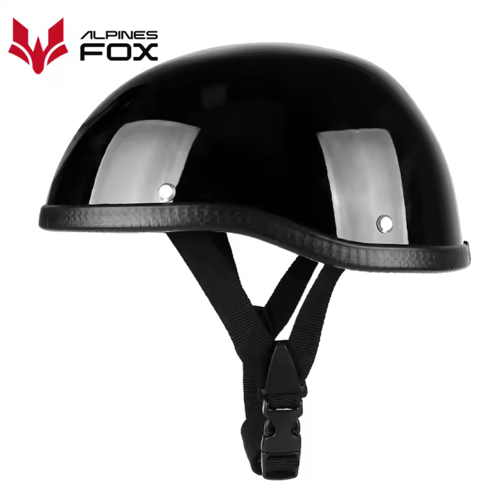 Casco De Motocicleta Retro Medio Hombre Mujer Verano ABS Y Algodón Plástico Certificado DOT Universal Para Ciclismo Y Paseos - 1