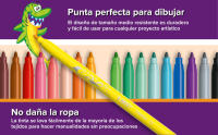 BIC Pack Coloreado y Manualidades - Set de 12 lápices de colores Evolution, 12 ceras Plastidecor , 12 rotuladores lavables Kid Couleur, 4 bolígrafos BIC Cristal de colores surtidos, 1 tijeras y 3 barras de pegamento - details 1
