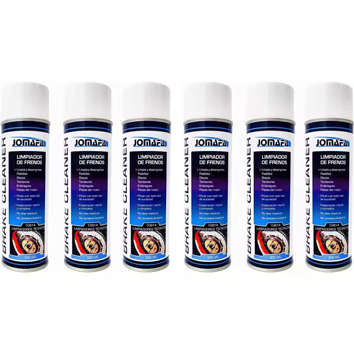 JOMAFA - PACK X6 SPRAY LIMPIADOR DE FRENOS "LIMPIAFRENOS", 500ML - 10814X6 - 1
