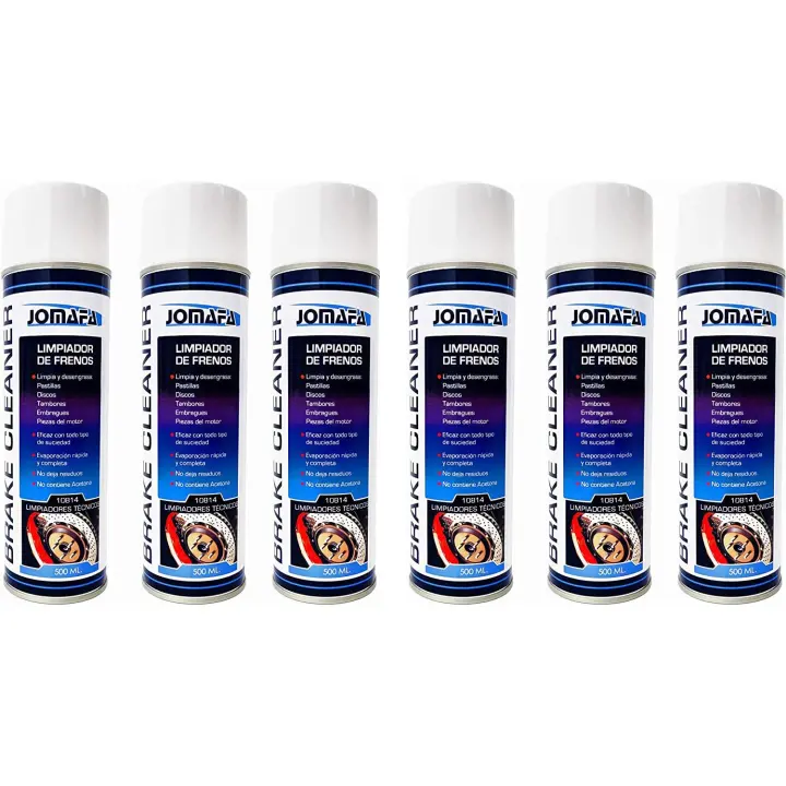 JOMAFA - PACK X6 SPRAY LIMPIADOR DE FRENOS "LIMPIAFRENOS", 500ML - 10814X6 - 1