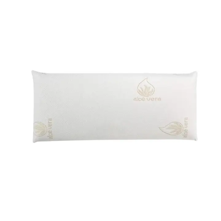 Almohada viscoelástica,núcleo 100% Viscoelástico, Tejido de Aloe Vera,Anticácaros, Anti bacterias, Termorregulable y Ergonómica. Libera la presión Cervical Visco - 1