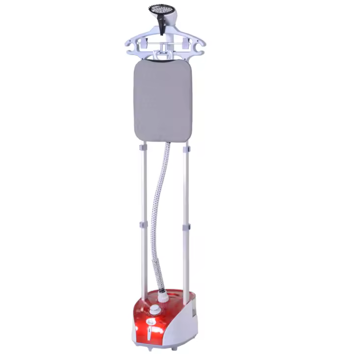 HOMCOM Plancha Vertical 1950W 2 L Plancha de Vapor Vertical con Temperatura Ajustable en 11 Niveles y Barra Telescópica Centro de Planchado Vertical para Hogar Oficina - 1