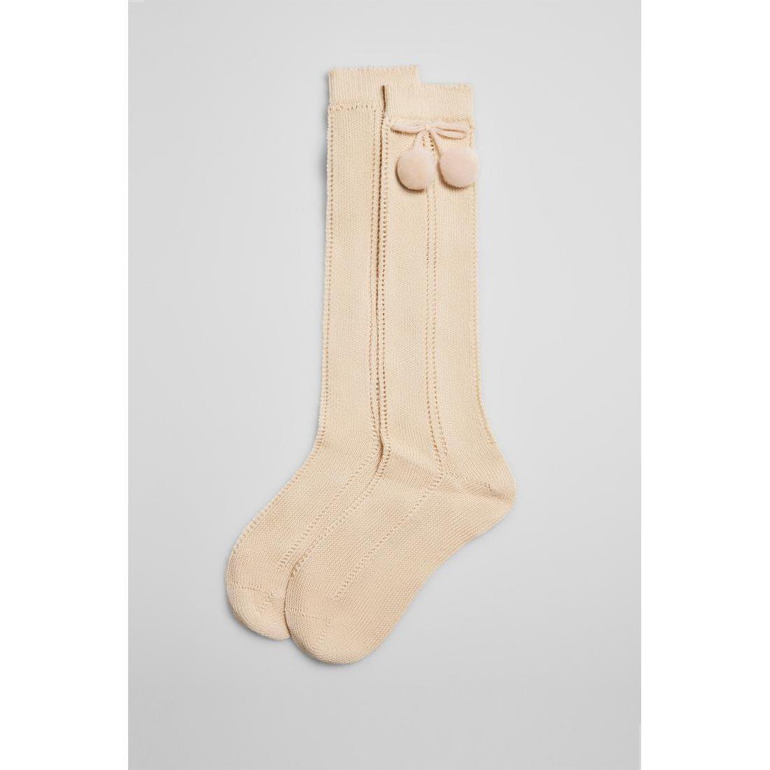 Ysabel Mora Calcetin Infantil Alto Calado Pon / Pon 02852